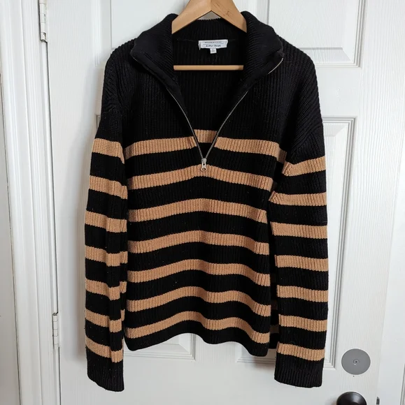 & other stories striped zip pullover - Picture 3 of 6